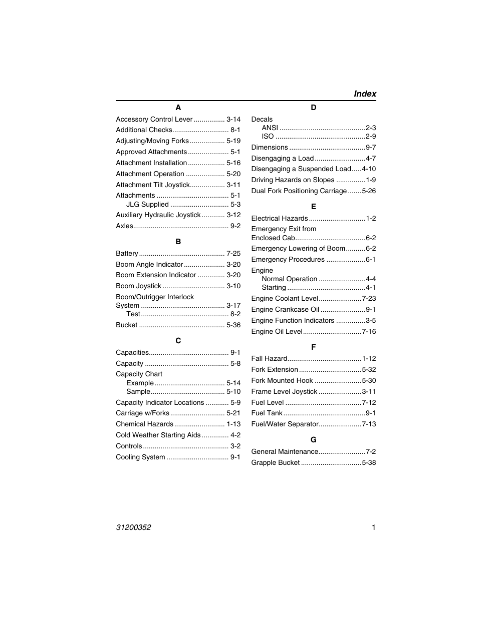 Index | SkyTrak 10054 Operation Manual User Manual | Page 161 / 170