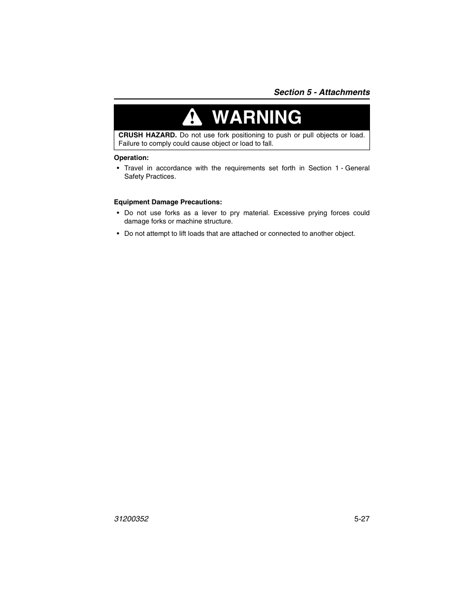 Warning | SkyTrak 10054 Operation Manual User Manual | Page 99 / 170