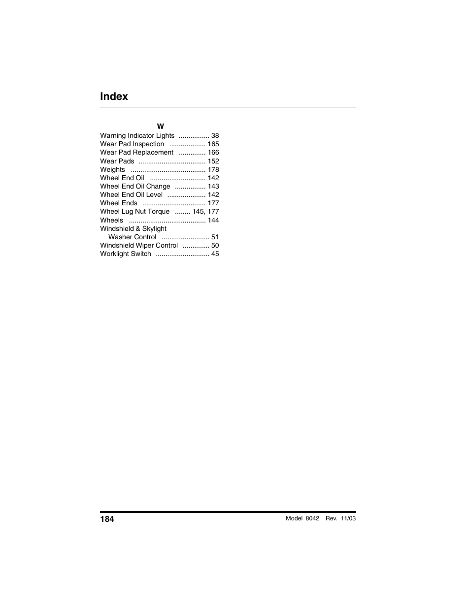 Index | SkyTrak 8042 Operation Manual User Manual | Page 186 / 190