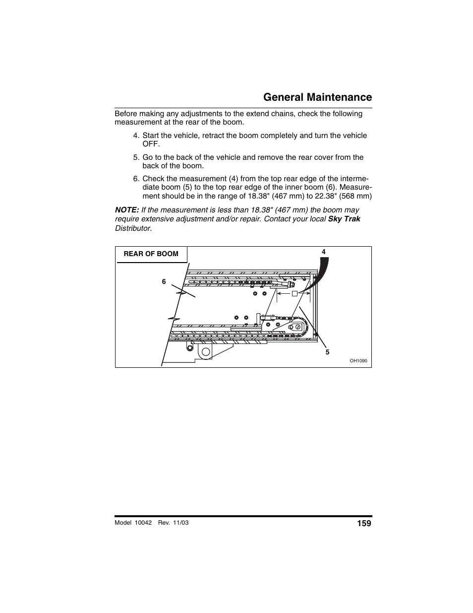 General maintenance | SkyTrak 10042 Operation Manual User Manual | Page 161 / 196