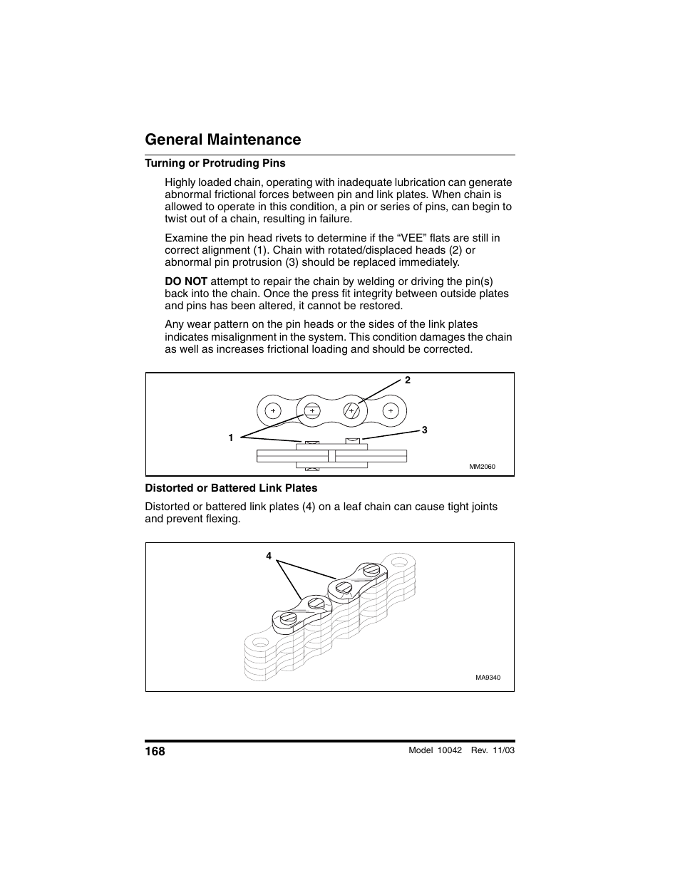 General maintenance | SkyTrak 10042 Operation Manual User Manual | Page 170 / 196