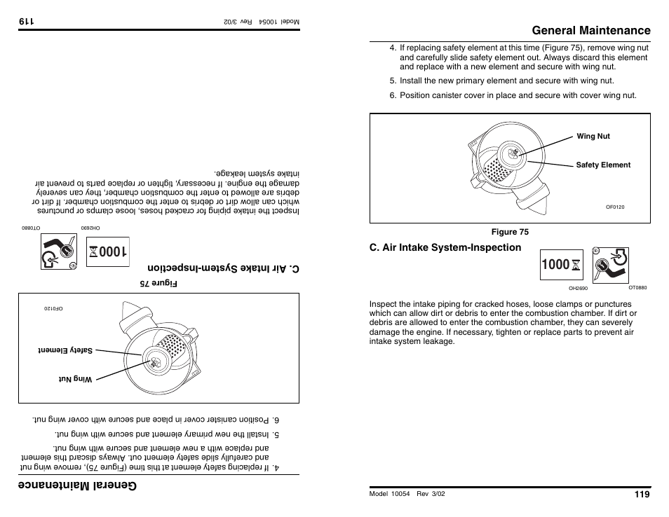 Ge nera lm ain ten anc e, General maintenance | SkyTrak 10054 Operation Manual User Manual | Page 121 / 200
