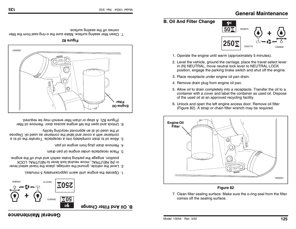 Ge nera lm ain ten anc e, General maintenance | SkyTrak 10054 Operation Manual User Manual | Page 127 / 200