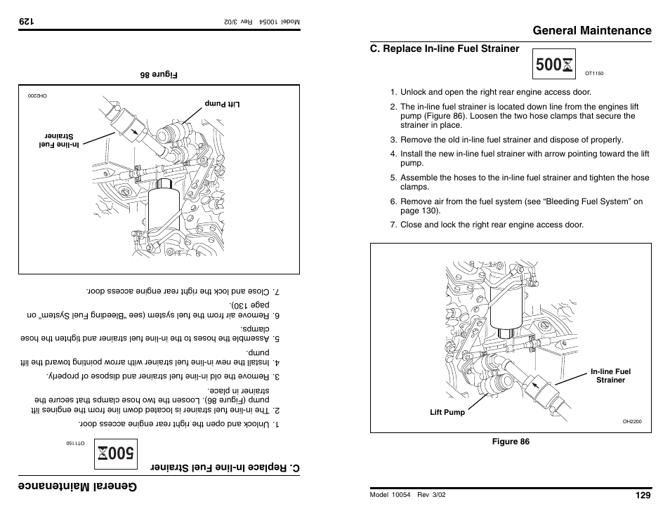 Ge nera lm ain ten anc e, General maintenance | SkyTrak 10054 Operation Manual User Manual | Page 131 / 200