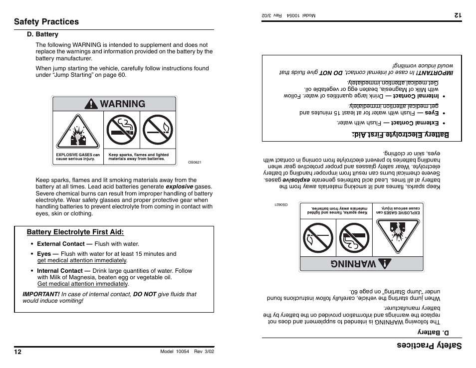 Safety practices, Safety prac tices | SkyTrak 10054 Operation Manual User Manual | Page 14 / 200