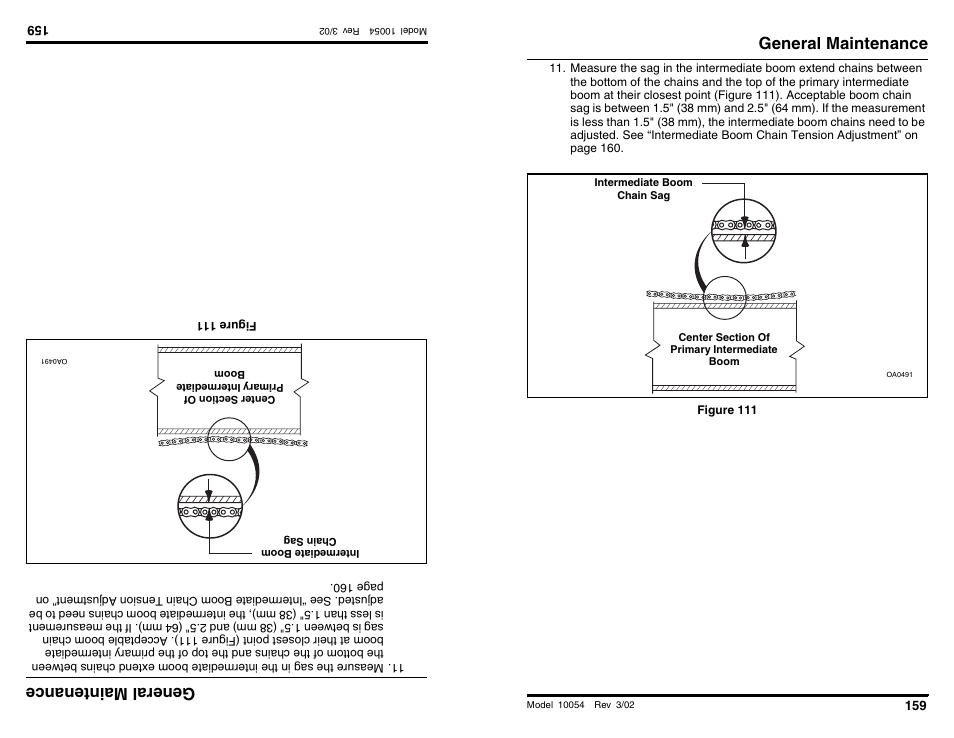 Ge nera lm ain ten anc e, General maintenance | SkyTrak 10054 Operation Manual User Manual | Page 161 / 200