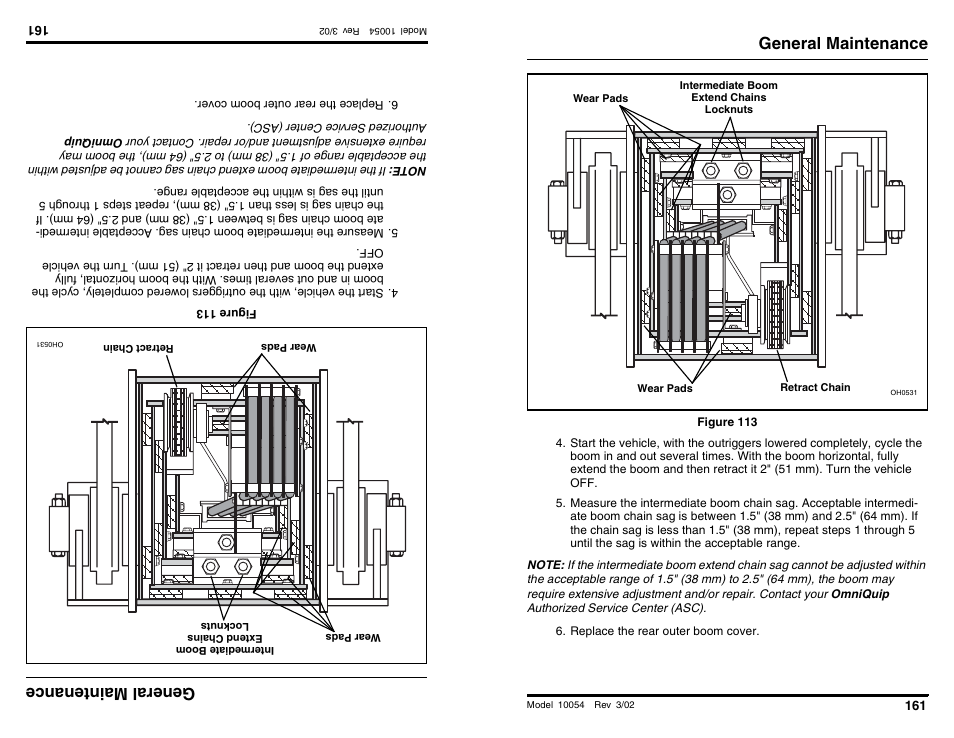 Ge nera lm ain ten anc e, General maintenance | SkyTrak 10054 Operation Manual User Manual | Page 163 / 200