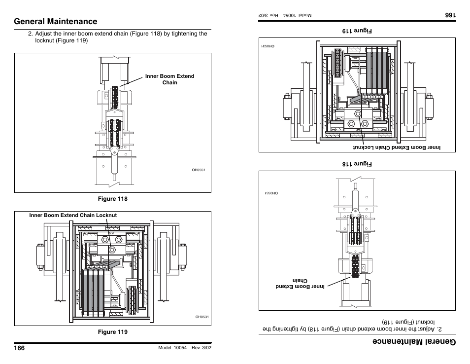 General maintenance, General main tenan ce | SkyTrak 10054 Operation Manual User Manual | Page 168 / 200