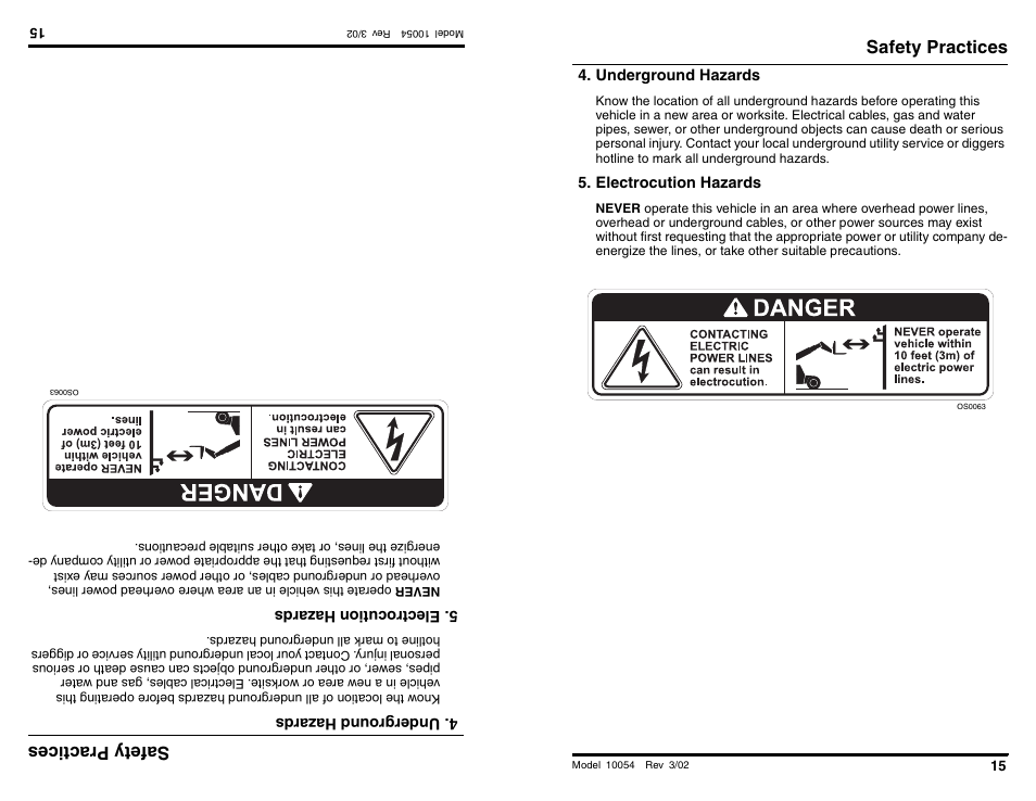 Safetypr actices, Safety practices | SkyTrak 10054 Operation Manual User Manual | Page 17 / 200