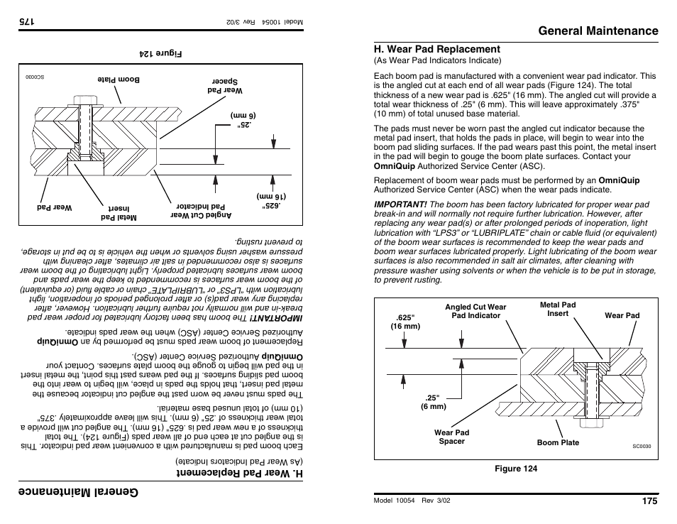 Ge nera lm ain ten anc e, General maintenance | SkyTrak 10054 Operation Manual User Manual | Page 177 / 200