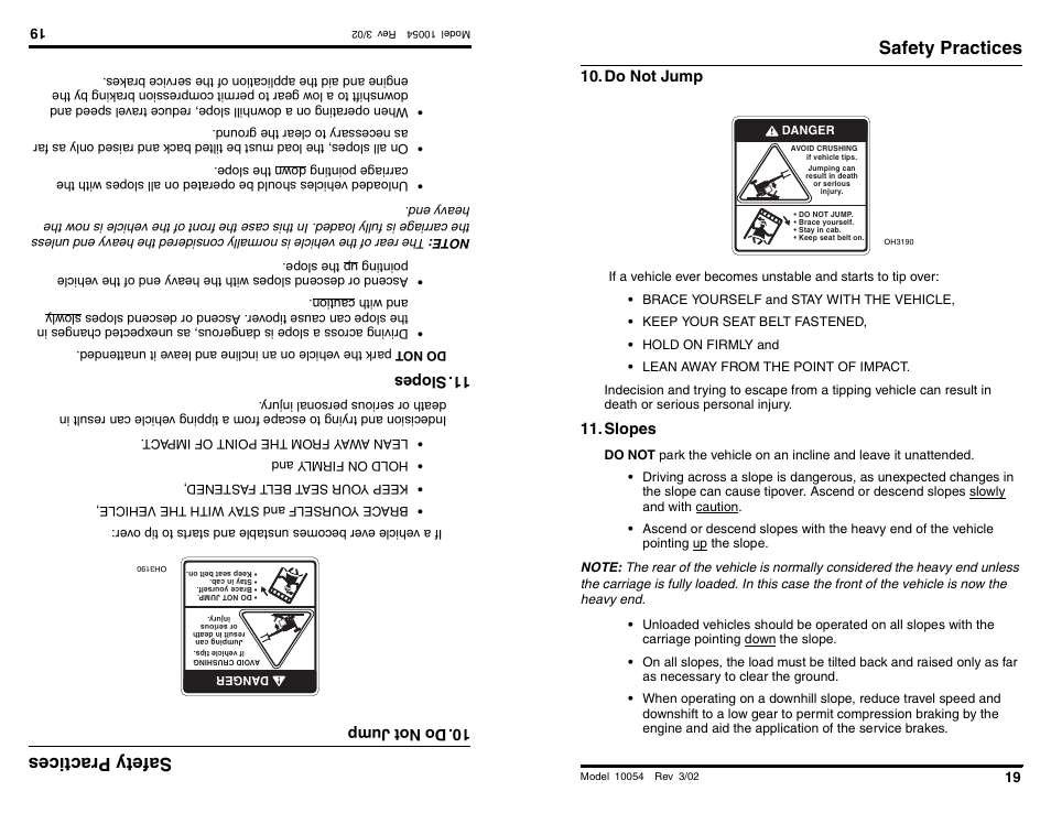 Safetypr actices, Safety practices | SkyTrak 10054 Operation Manual User Manual | Page 21 / 200