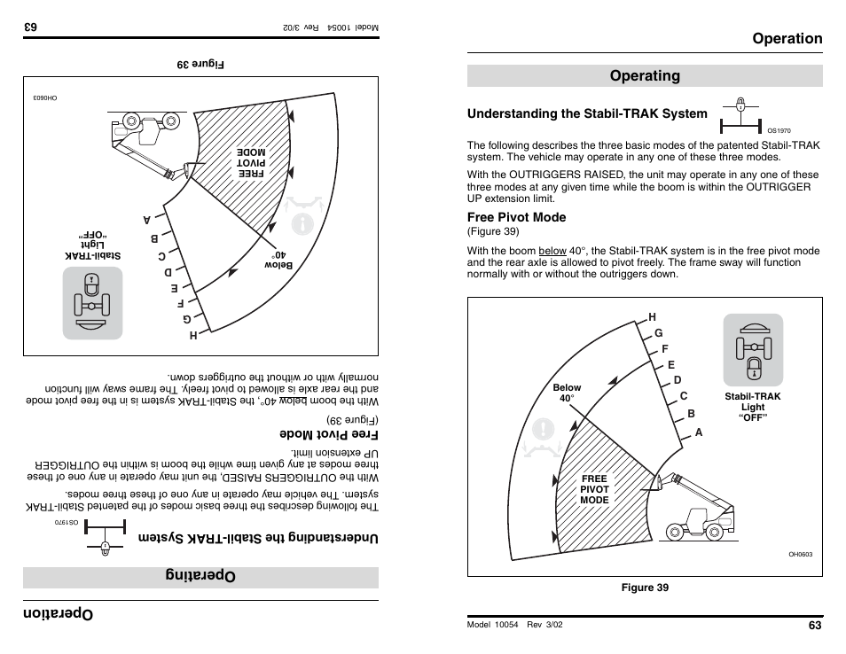 Oper ati on, Opera ting, Operation | Operating | SkyTrak 10054 Operation Manual User Manual | Page 65 / 200