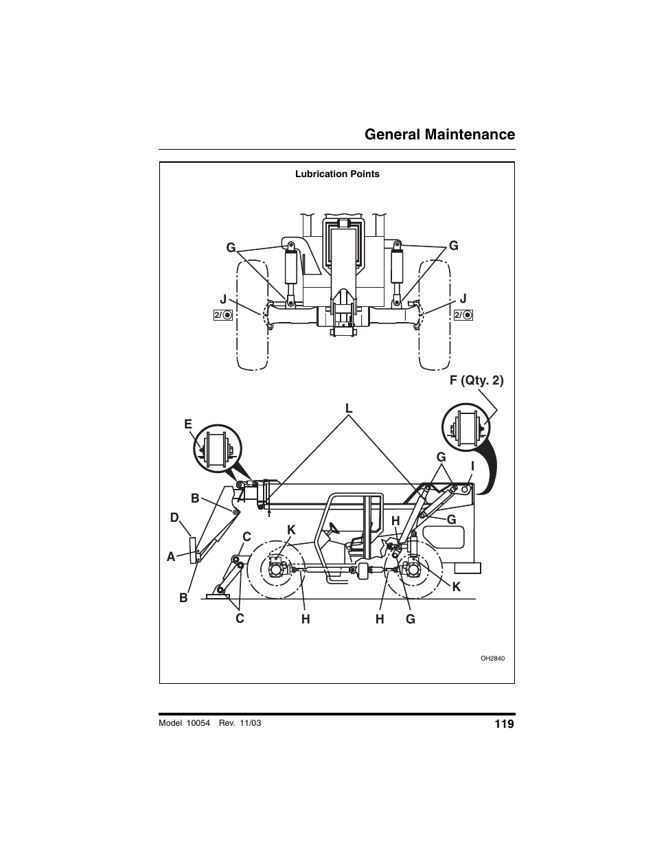 General maintenance | SkyTrak 10054 Operation Manual User Manual | Page 121 / 208