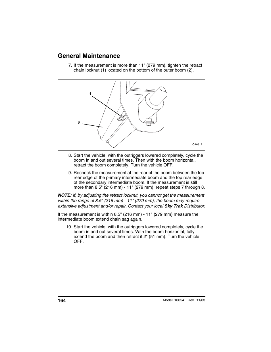 General maintenance | SkyTrak 10054 Operation Manual User Manual | Page 166 / 208