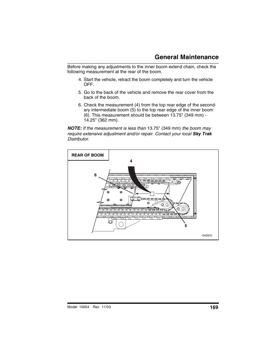 General maintenance | SkyTrak 10054 Operation Manual User Manual | Page 171 / 208