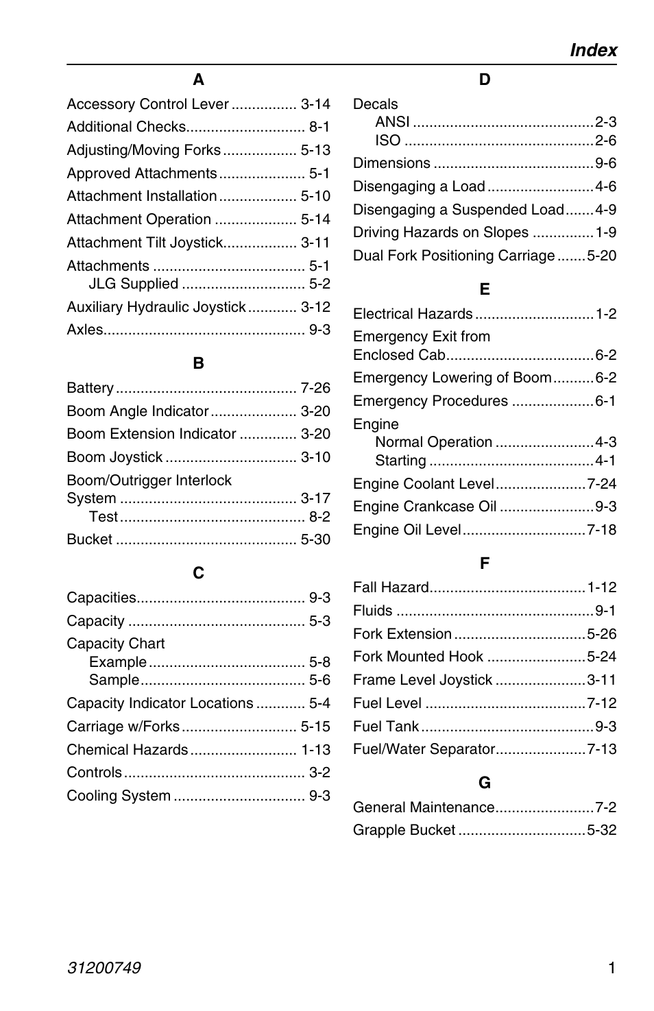 Index | SkyTrak 6036 Operation Manual User Manual | Page 145 / 154