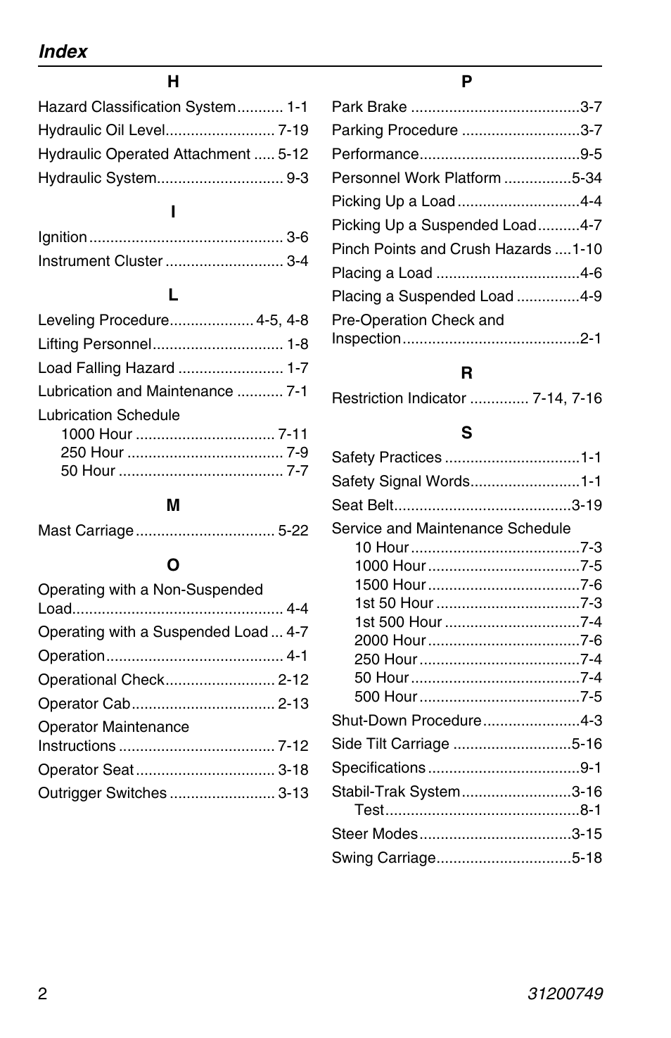 Index | SkyTrak 6036 Operation Manual User Manual | Page 146 / 154