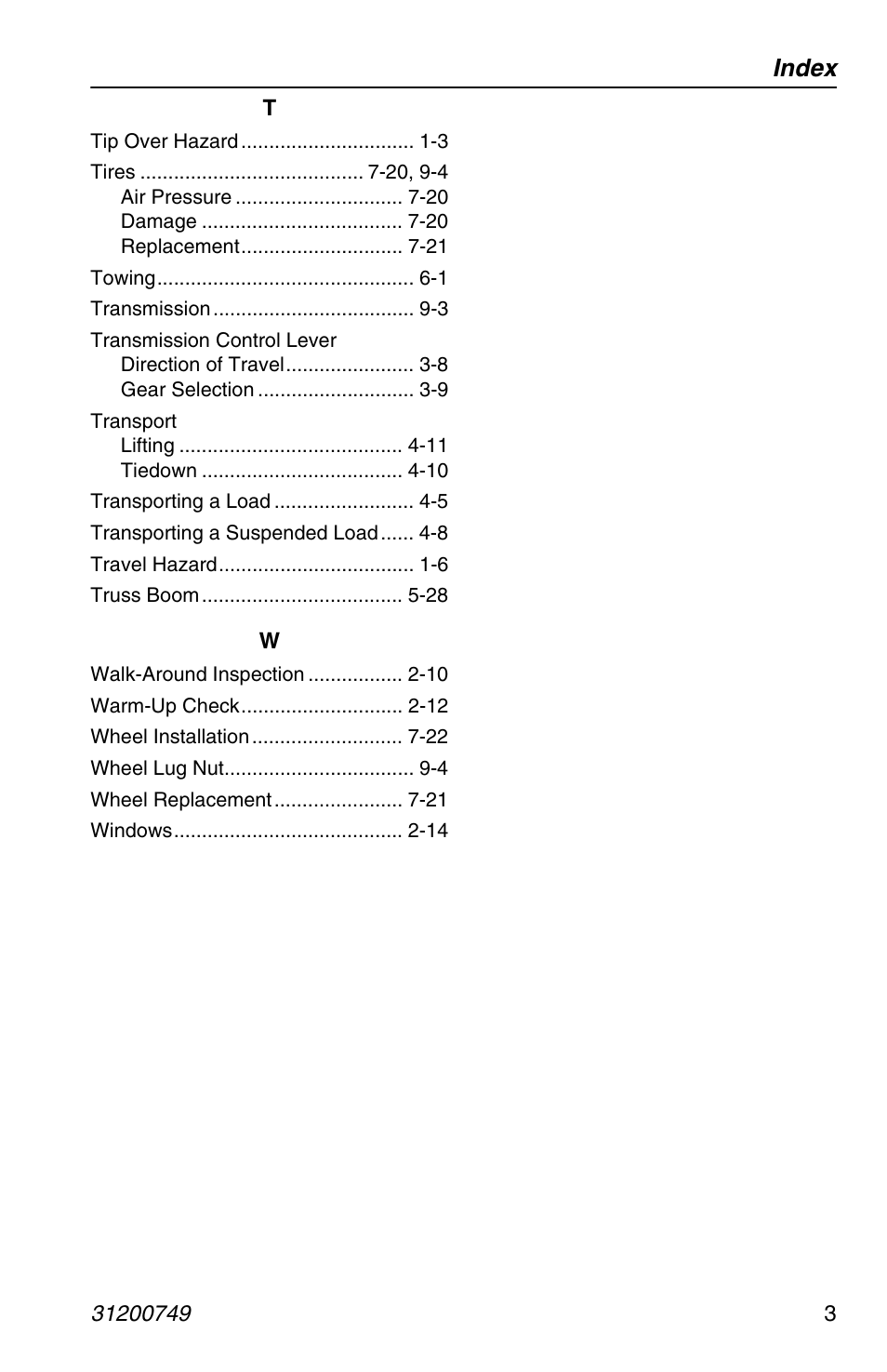 Index | SkyTrak 6036 Operation Manual User Manual | Page 147 / 154