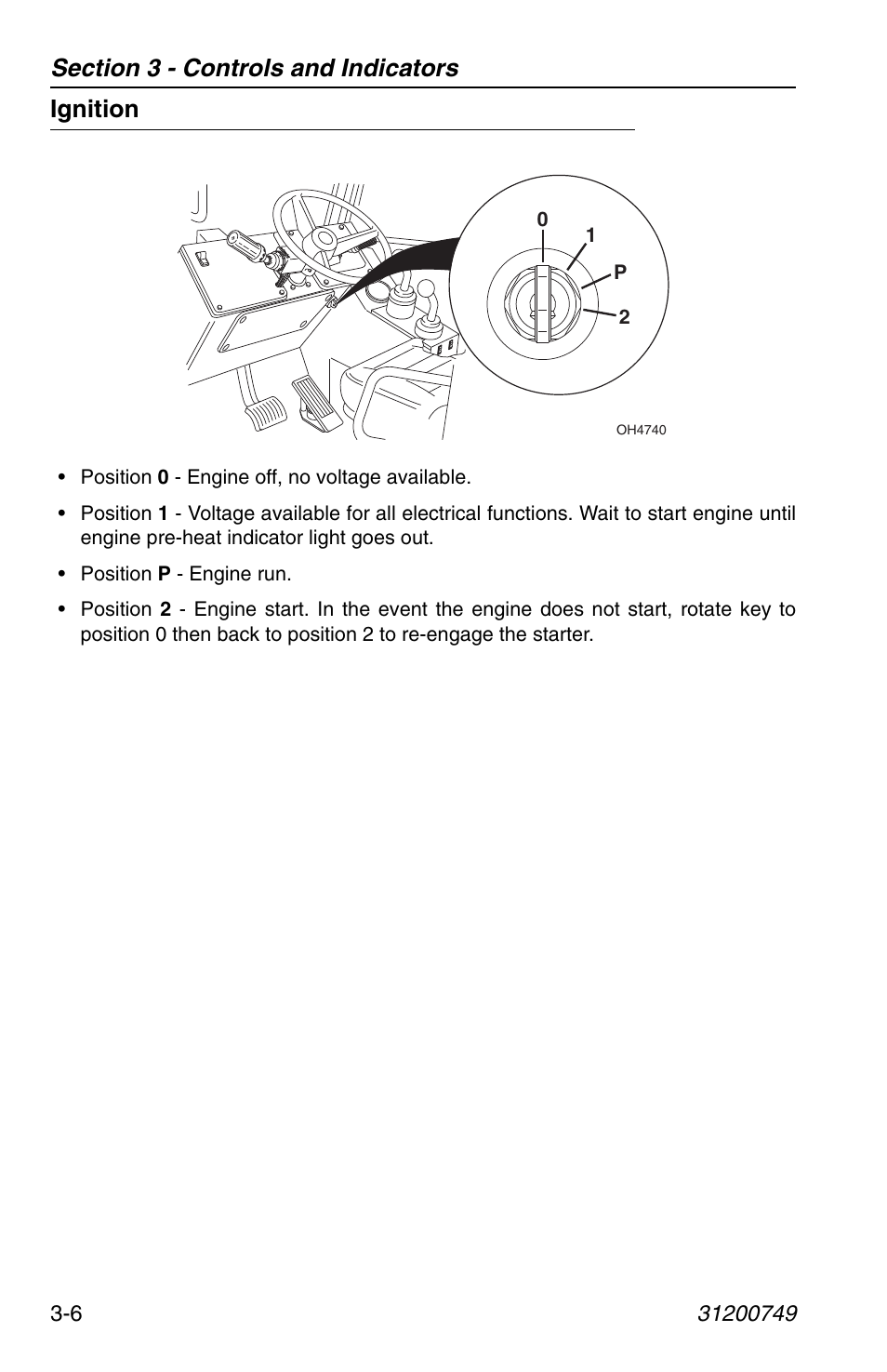 Ignition, Ignition -6 | SkyTrak 6036 Operation Manual User Manual | Page 44 / 154