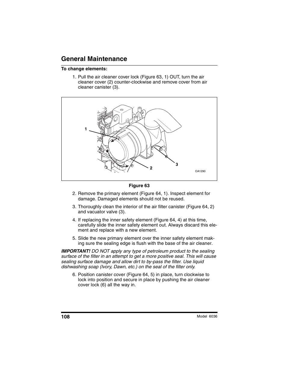General maintenance | SkyTrak 6036 Operation Manual User Manual | Page 114 / 180