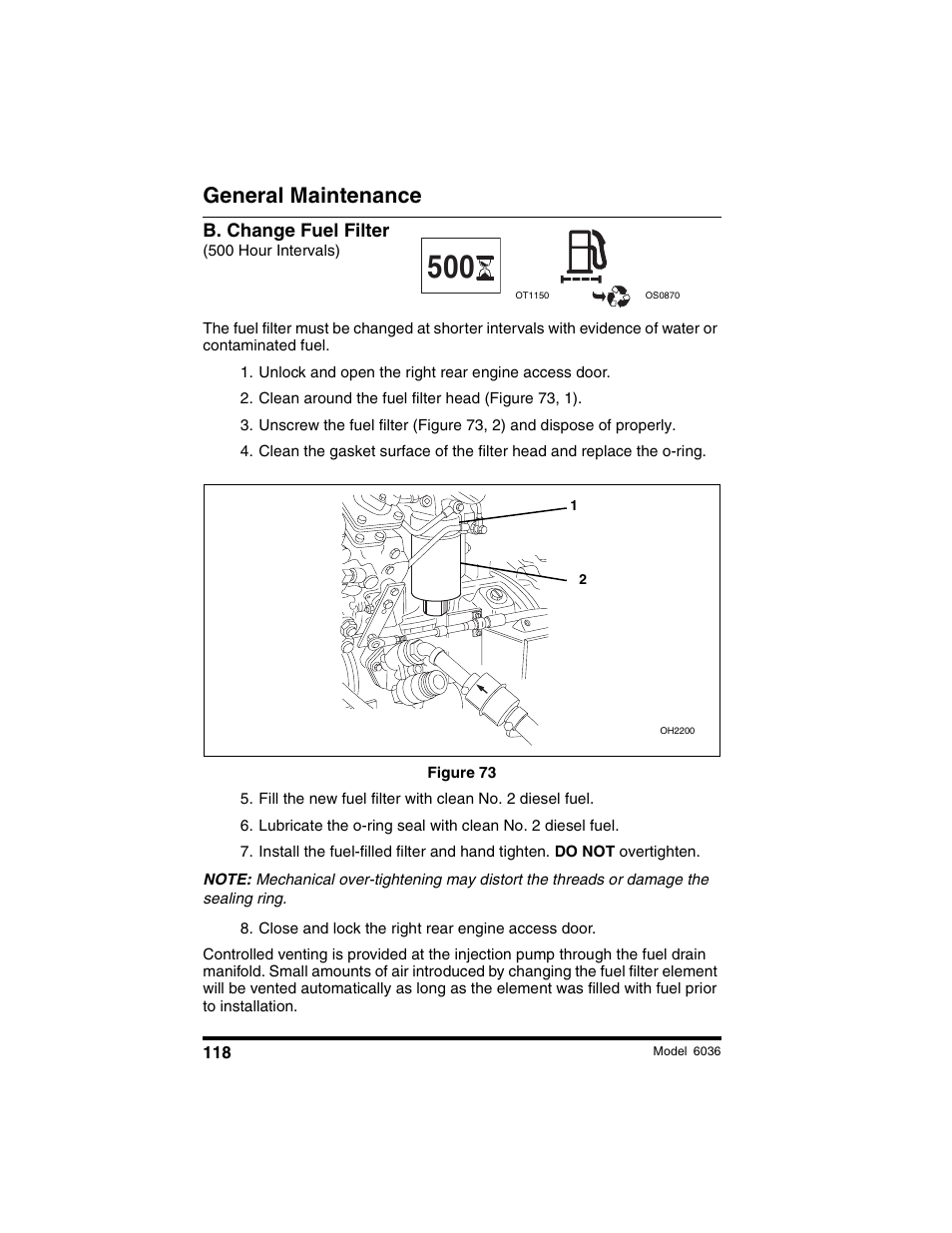 General maintenance | SkyTrak 6036 Operation Manual User Manual | Page 124 / 180