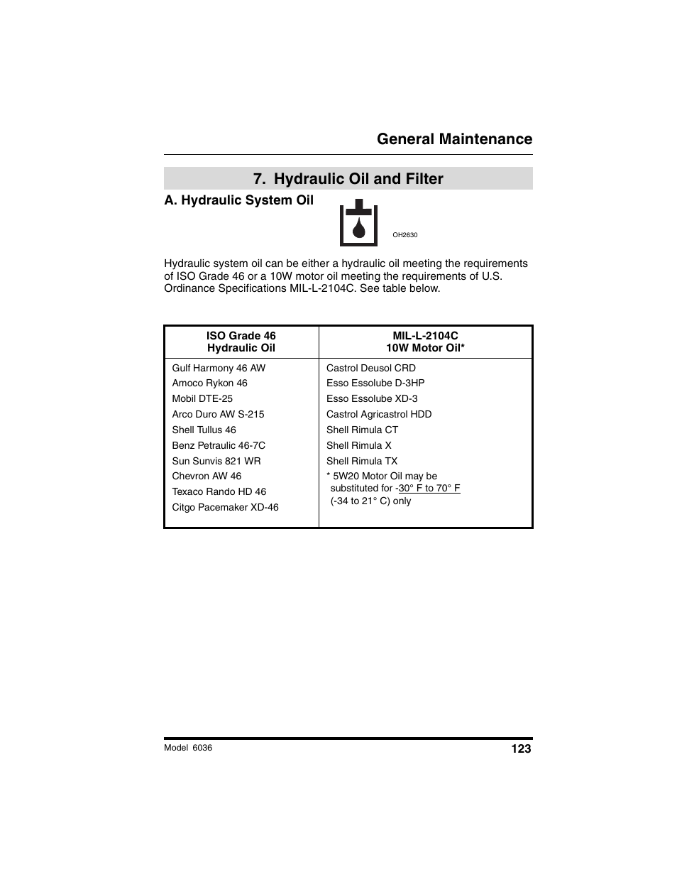 General maintenance, Hydraulic oil and filter | SkyTrak 6036 Operation Manual User Manual | Page 129 / 180