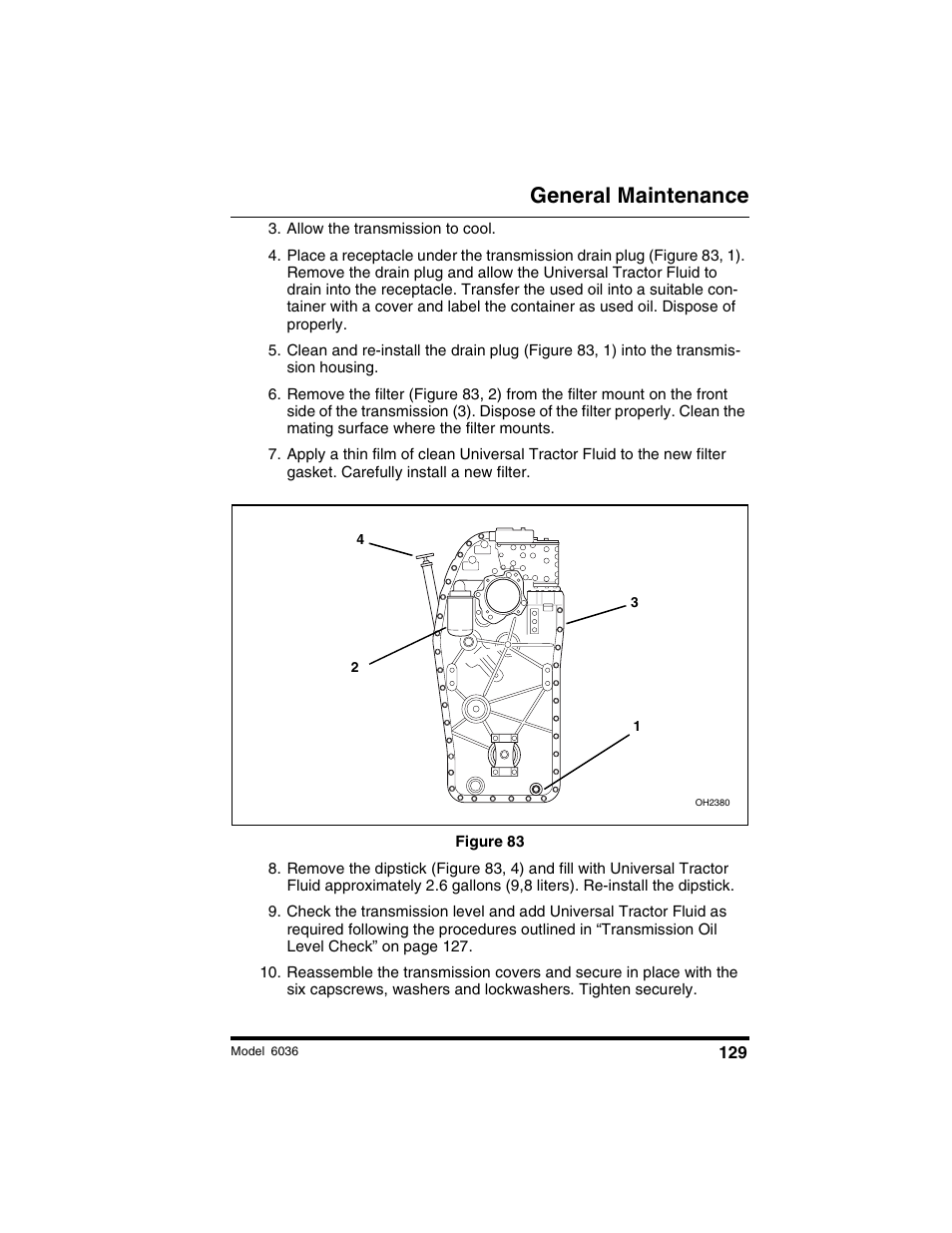 General maintenance | SkyTrak 6036 Operation Manual User Manual | Page 135 / 180