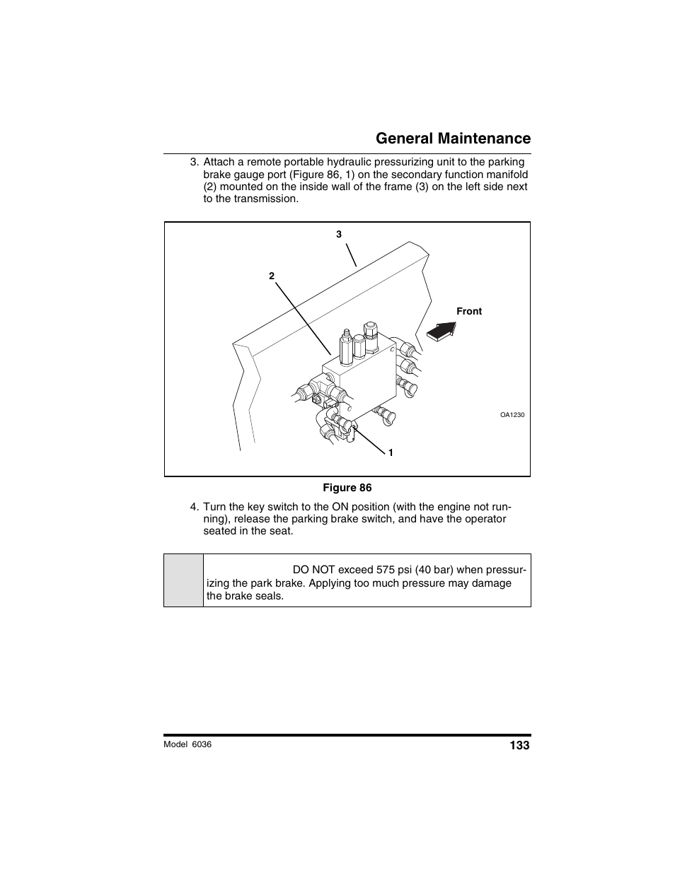 Caution, General maintenance | SkyTrak 6036 Operation Manual User Manual | Page 139 / 180