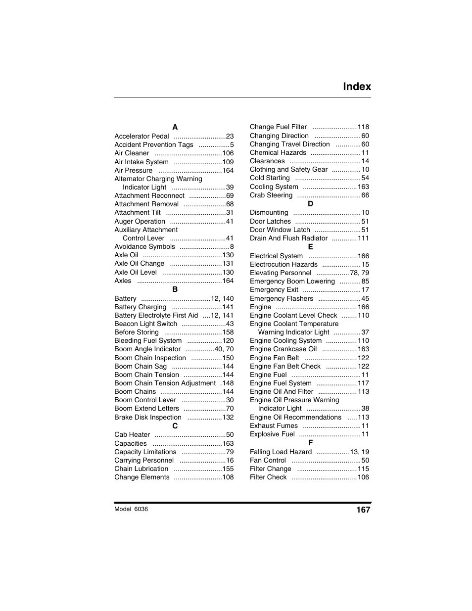 Index | SkyTrak 6036 Operation Manual User Manual | Page 173 / 180