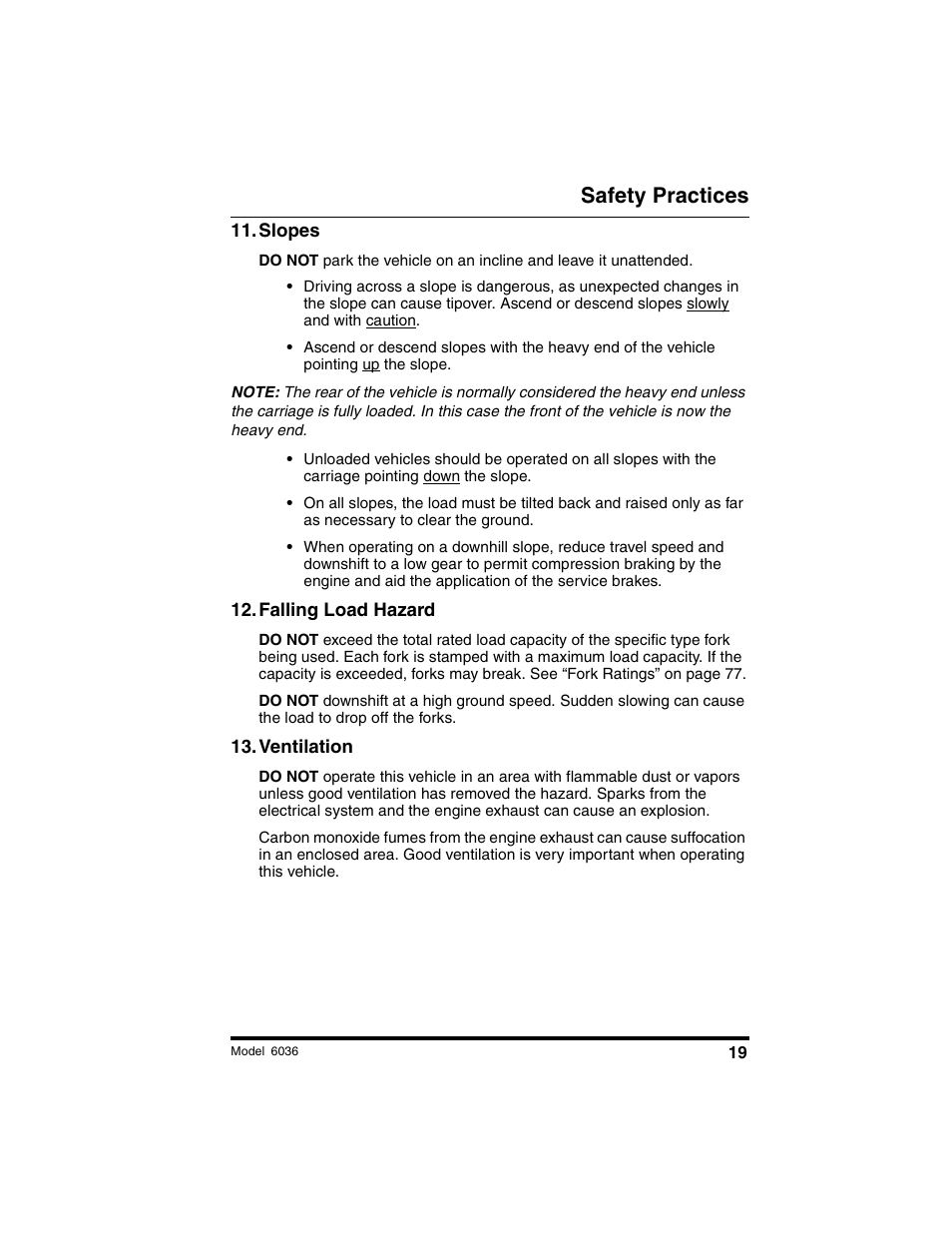 Safety practices | SkyTrak 6036 Operation Manual User Manual | Page 25 / 180