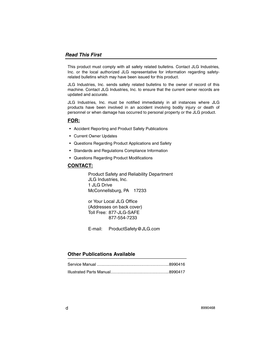 SkyTrak 6036 Operation Manual User Manual | Page 6 / 180