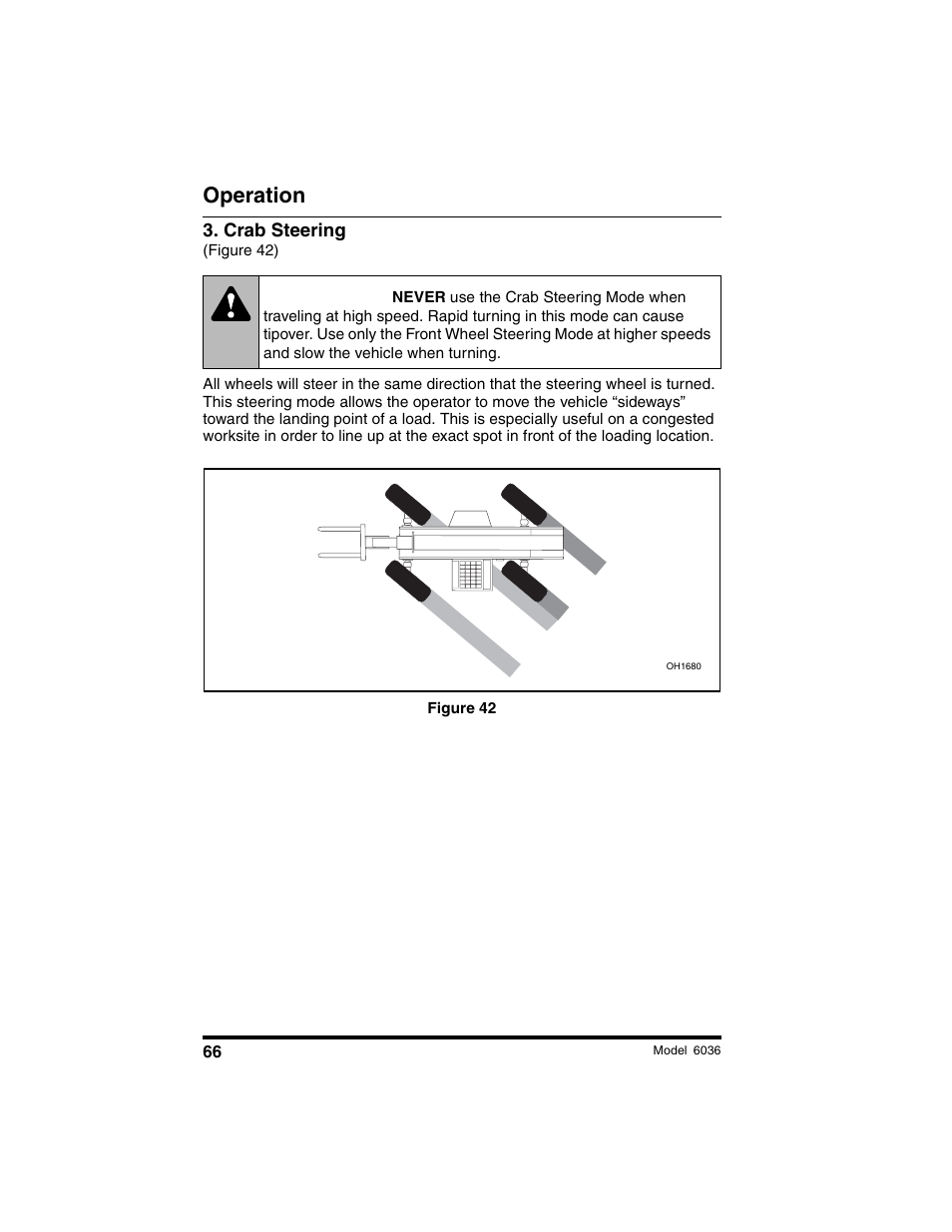 Warning, Operation | SkyTrak 6036 Operation Manual User Manual | Page 72 / 180