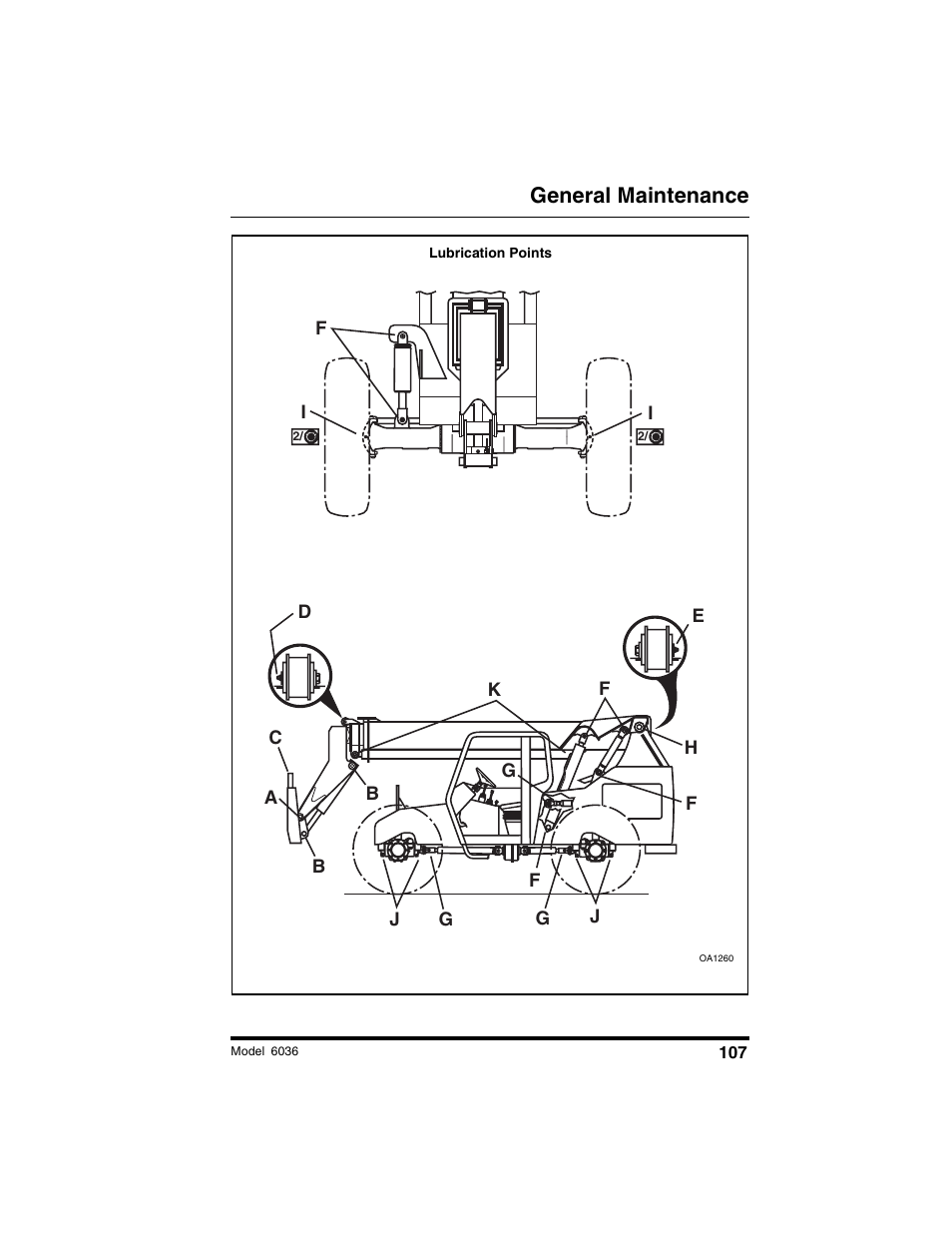 General maintenance | SkyTrak 6036 Tier II Operation Manual User Manual | Page 113 / 188