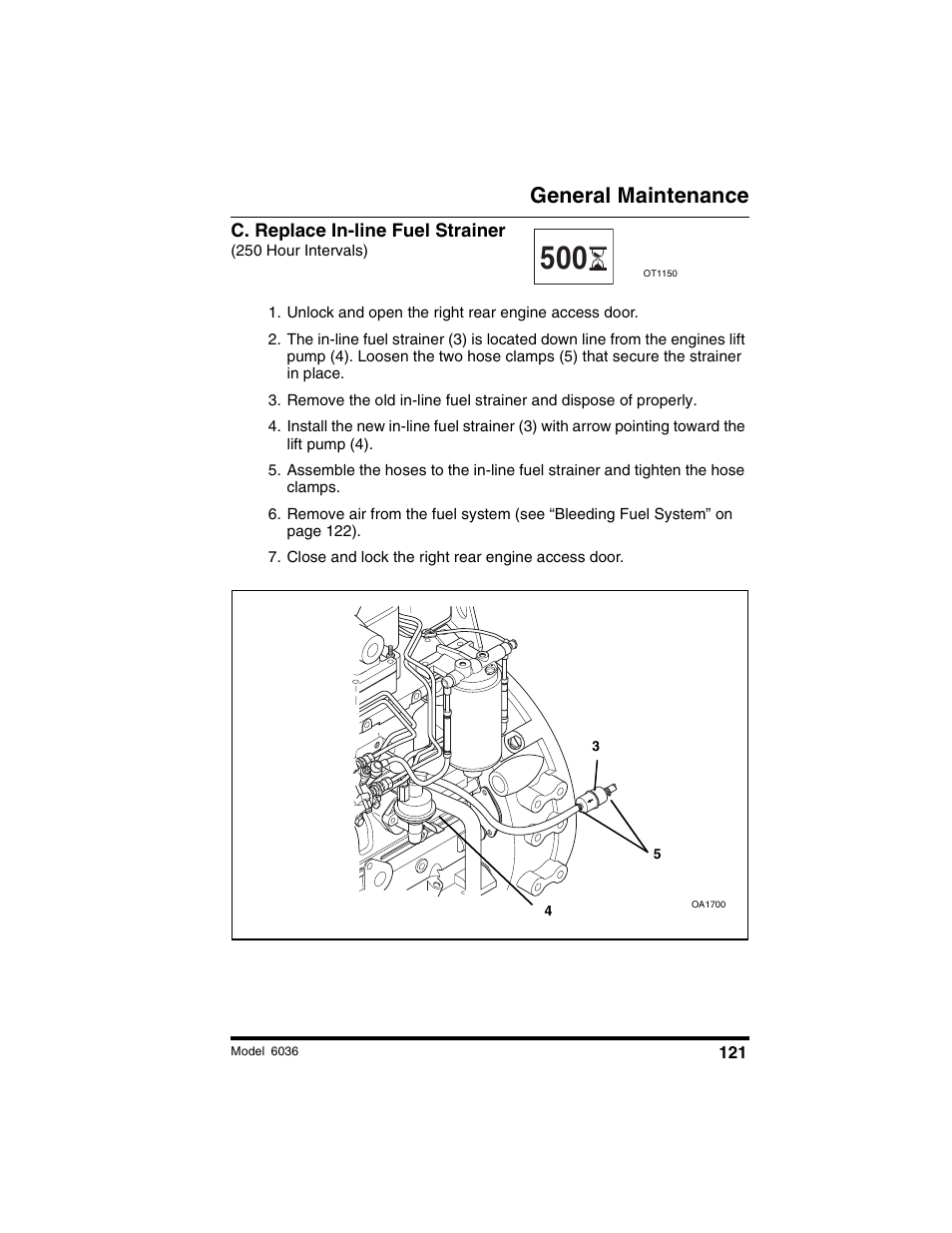 General maintenance | SkyTrak 6036 Tier II Operation Manual User Manual | Page 127 / 188