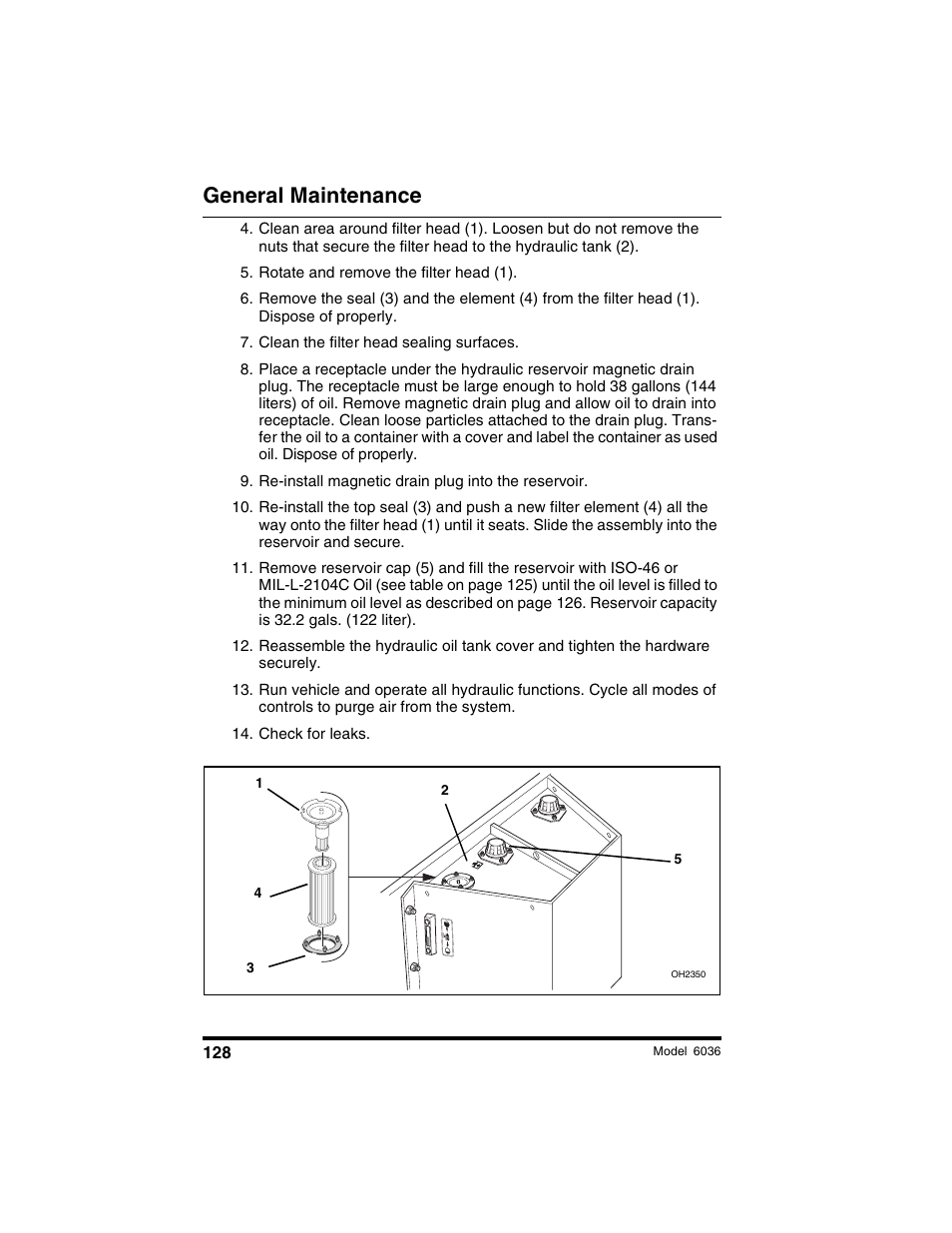 General maintenance | SkyTrak 6036 Tier II Operation Manual User Manual | Page 134 / 188