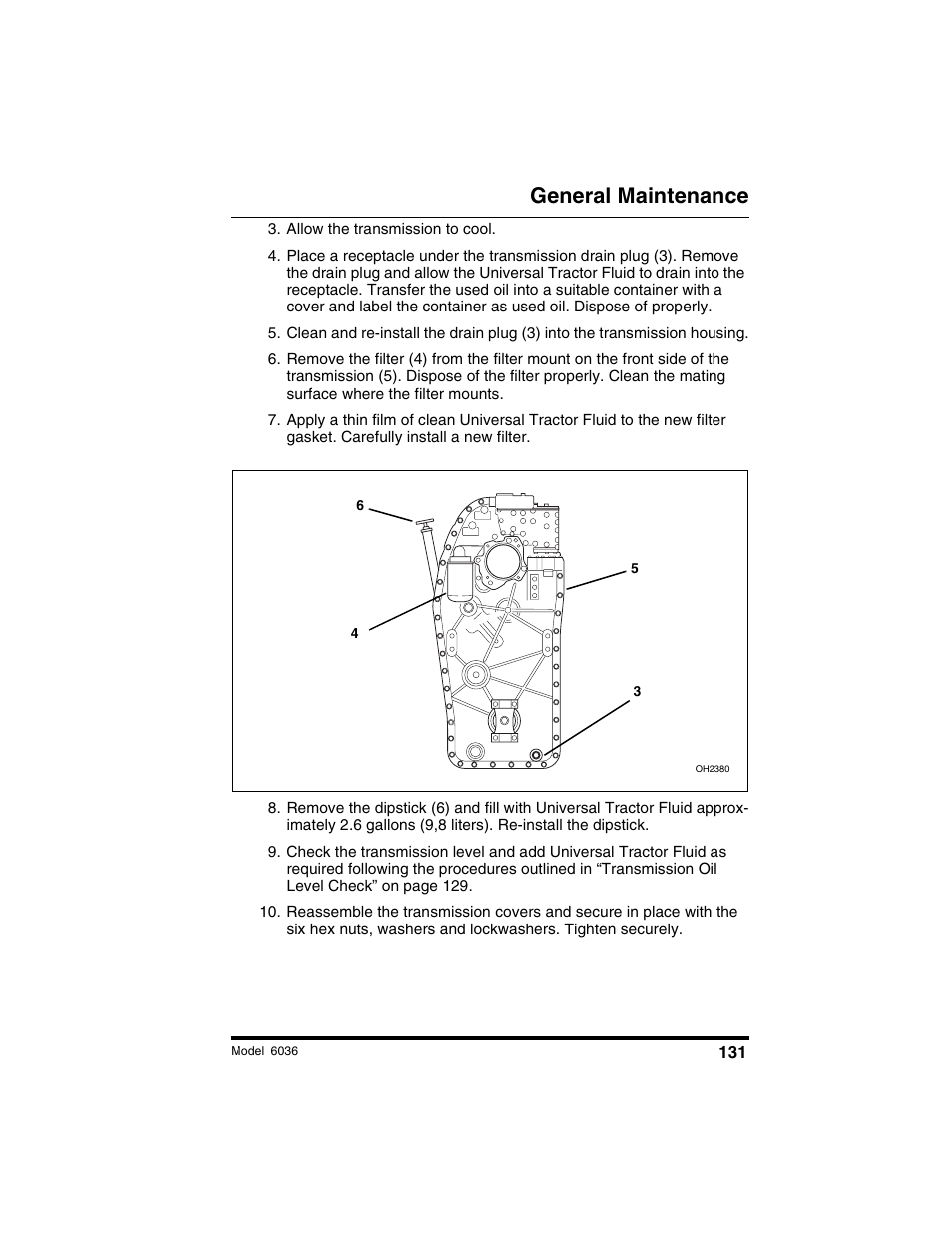 General maintenance | SkyTrak 6036 Tier II Operation Manual User Manual | Page 137 / 188