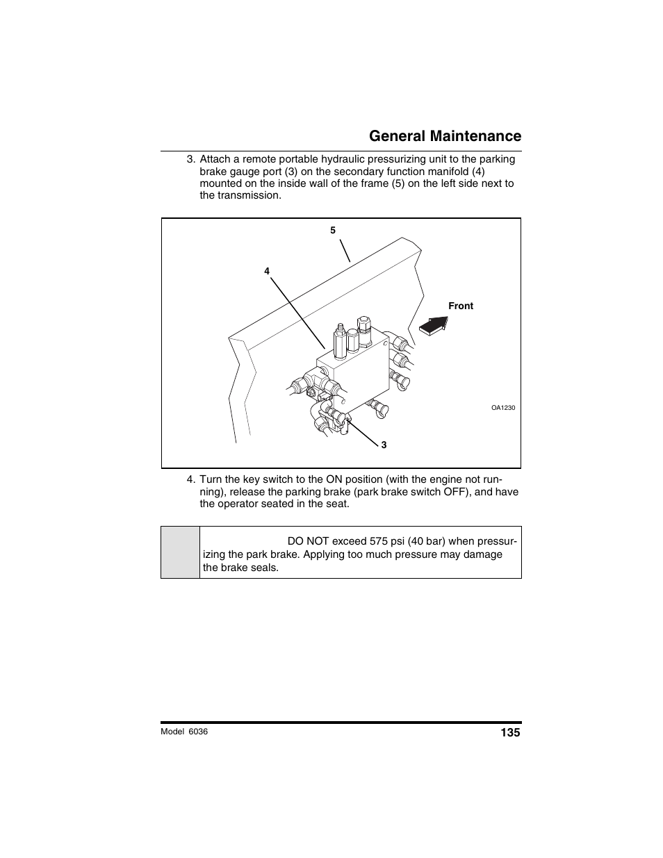 Caution, General maintenance | SkyTrak 6036 Tier II Operation Manual User Manual | Page 141 / 188