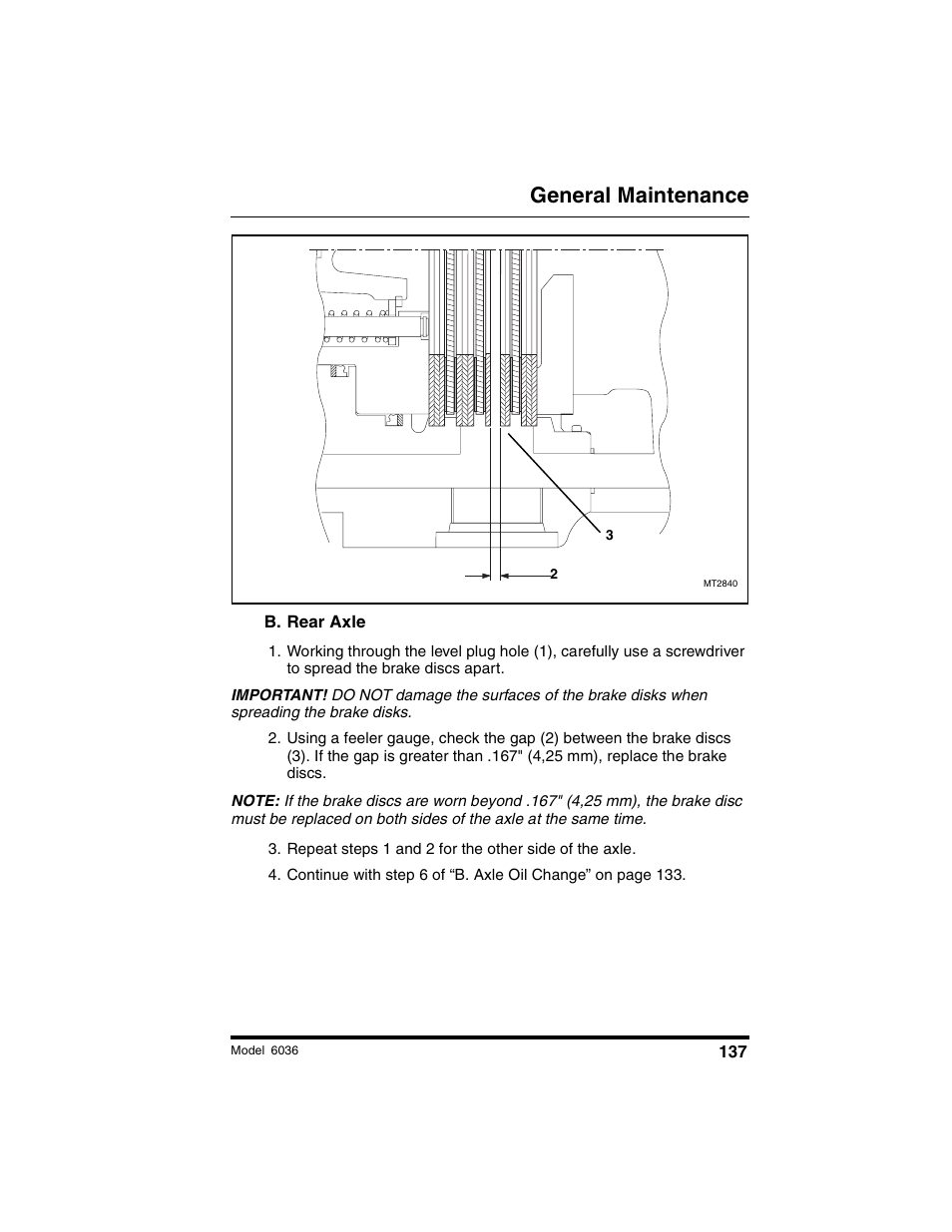 General maintenance | SkyTrak 6036 Tier II Operation Manual User Manual | Page 143 / 188