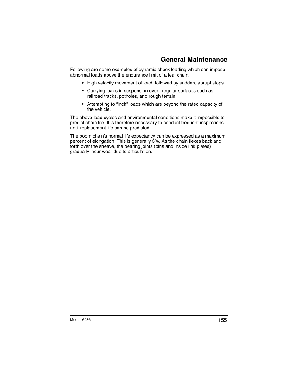 General maintenance | SkyTrak 6036 Tier II Operation Manual User Manual | Page 161 / 188