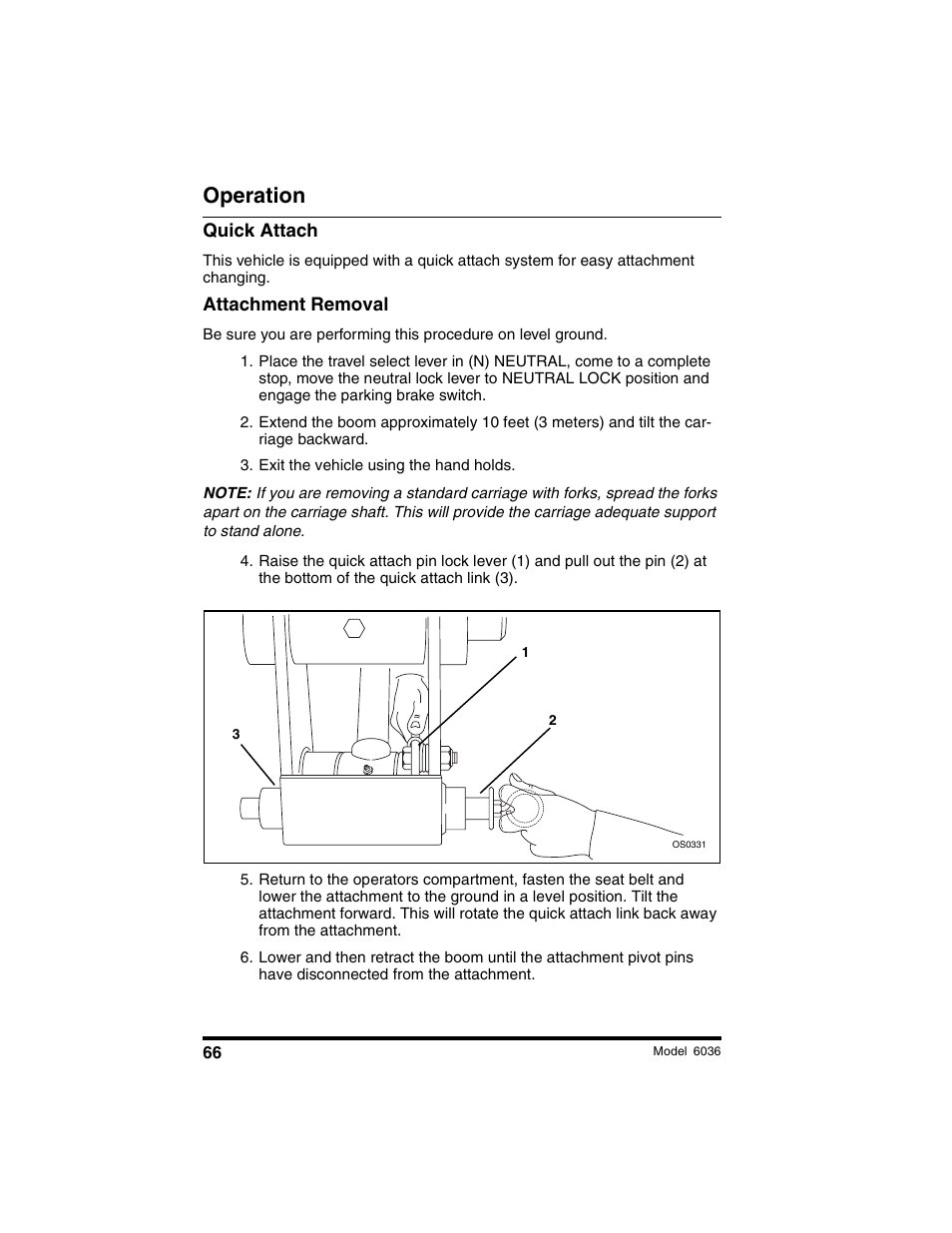 Operation | SkyTrak 6036 Tier II Operation Manual User Manual | Page 72 / 188