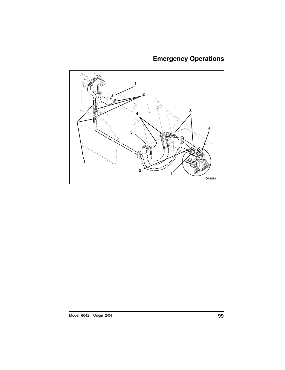 Emergency operations | SkyTrak 6042 Operation Manual User Manual | Page 101 / 196