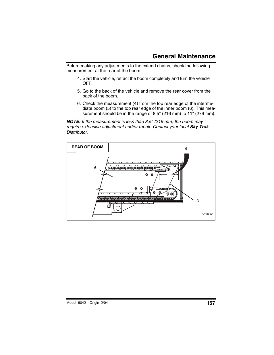 General maintenance | SkyTrak 6042 Operation Manual User Manual | Page 159 / 196