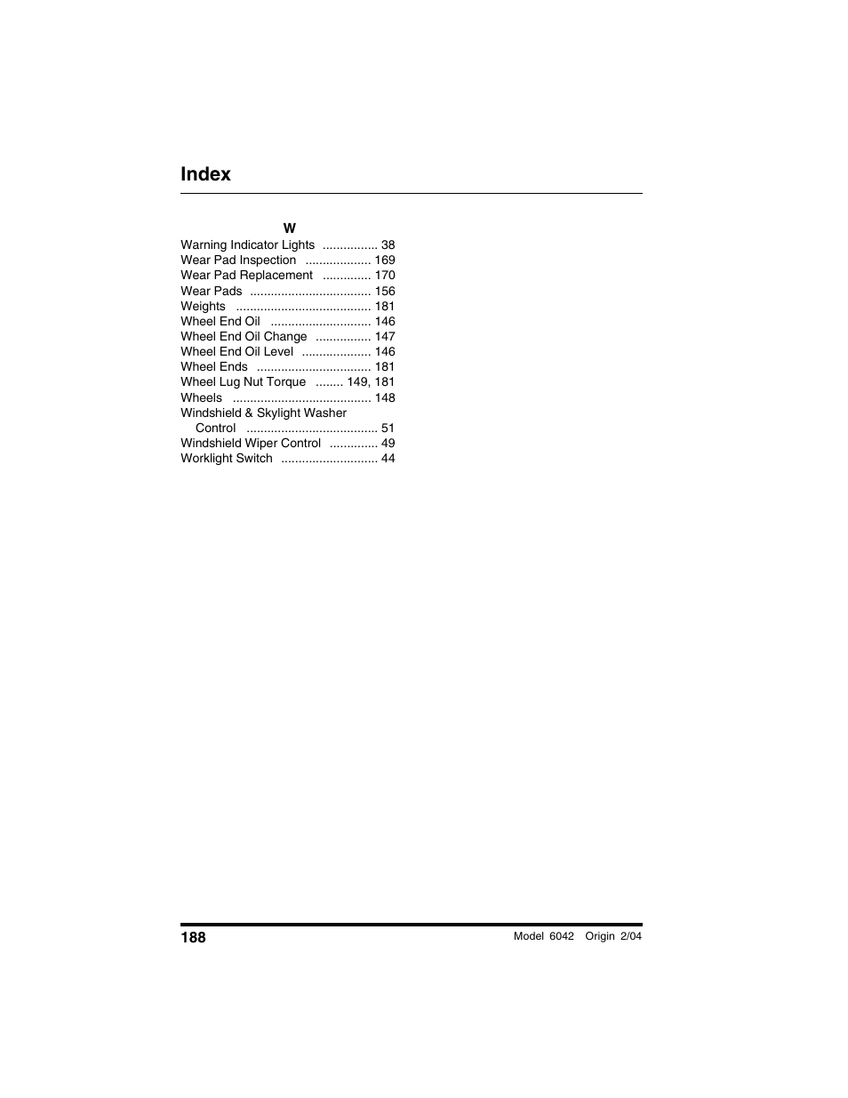 Index | SkyTrak 6042 Operation Manual User Manual | Page 190 / 196