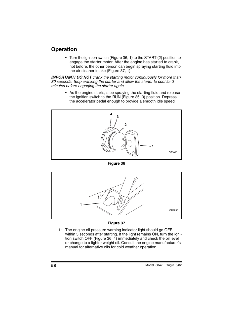Figure 36, Figure 37, Operation | SkyTrak 6042 Operation Manual User Manual | Page 60 / 188