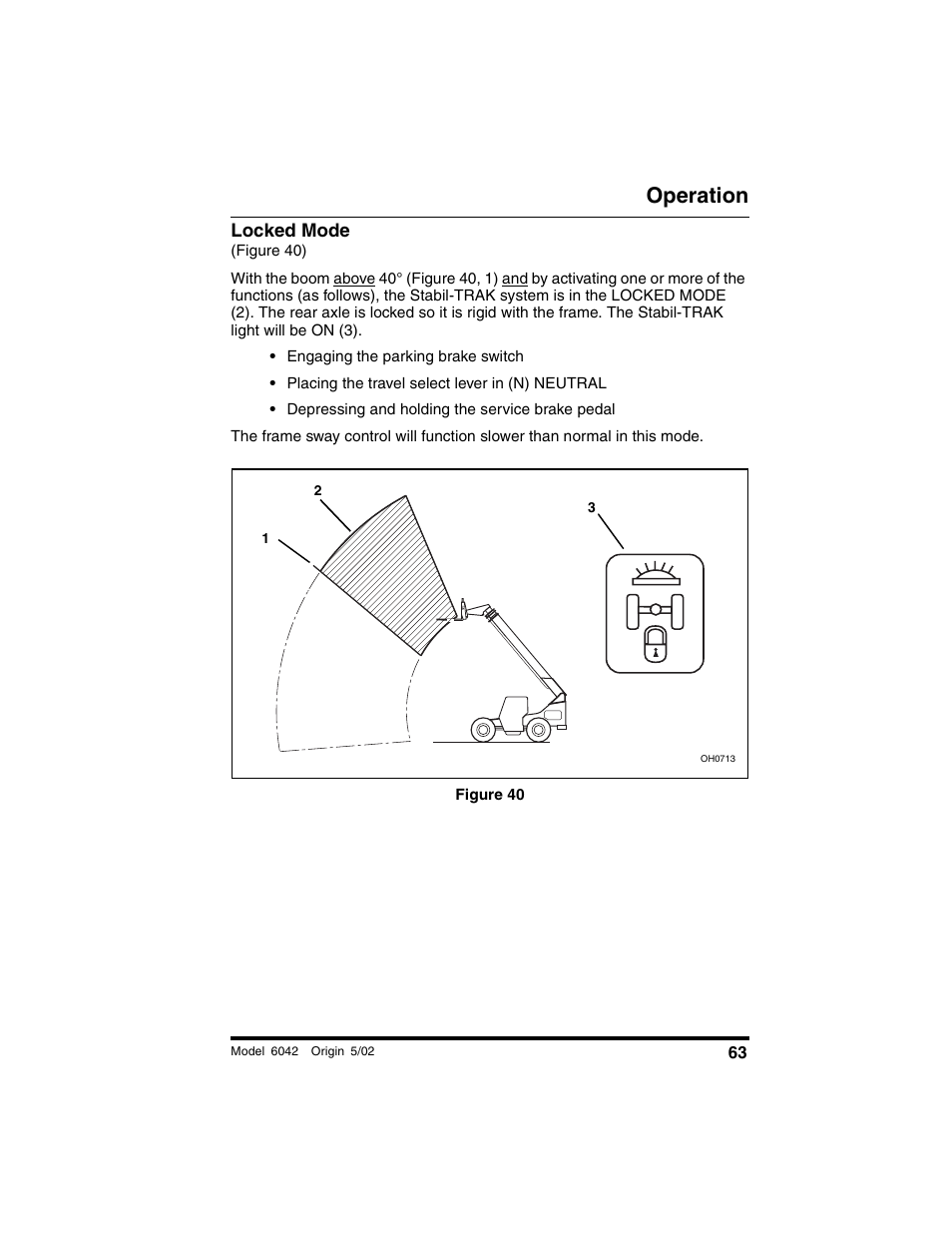 Locked mode, Figure 40), Figure 40 | Operation | SkyTrak 6042 Operation Manual User Manual | Page 65 / 188