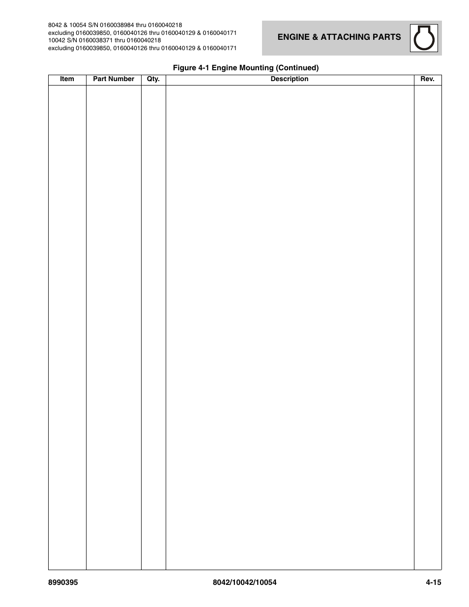 SkyTrak 10042 Parts Manual User Manual | Page 123 / 590
