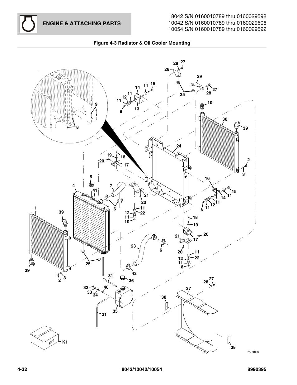 4 on | SkyTrak 10042 Parts Manual User Manual | Page 140 / 590