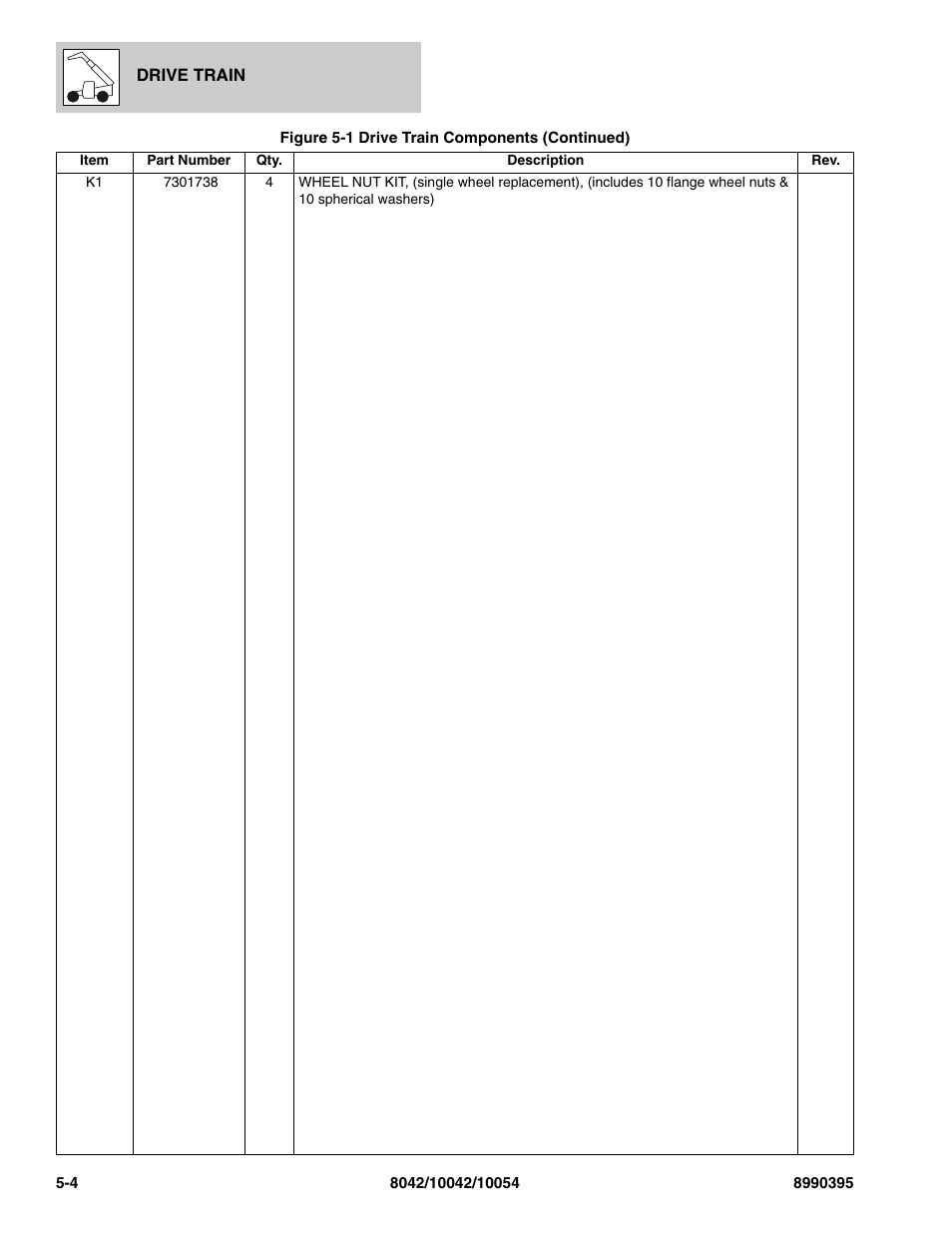 SkyTrak 10042 Parts Manual User Manual | Page 176 / 590