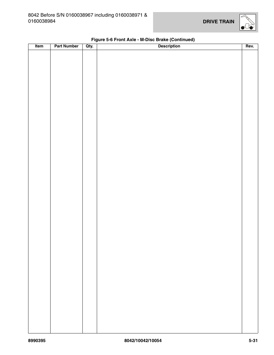SkyTrak 10042 Parts Manual User Manual | Page 203 / 590