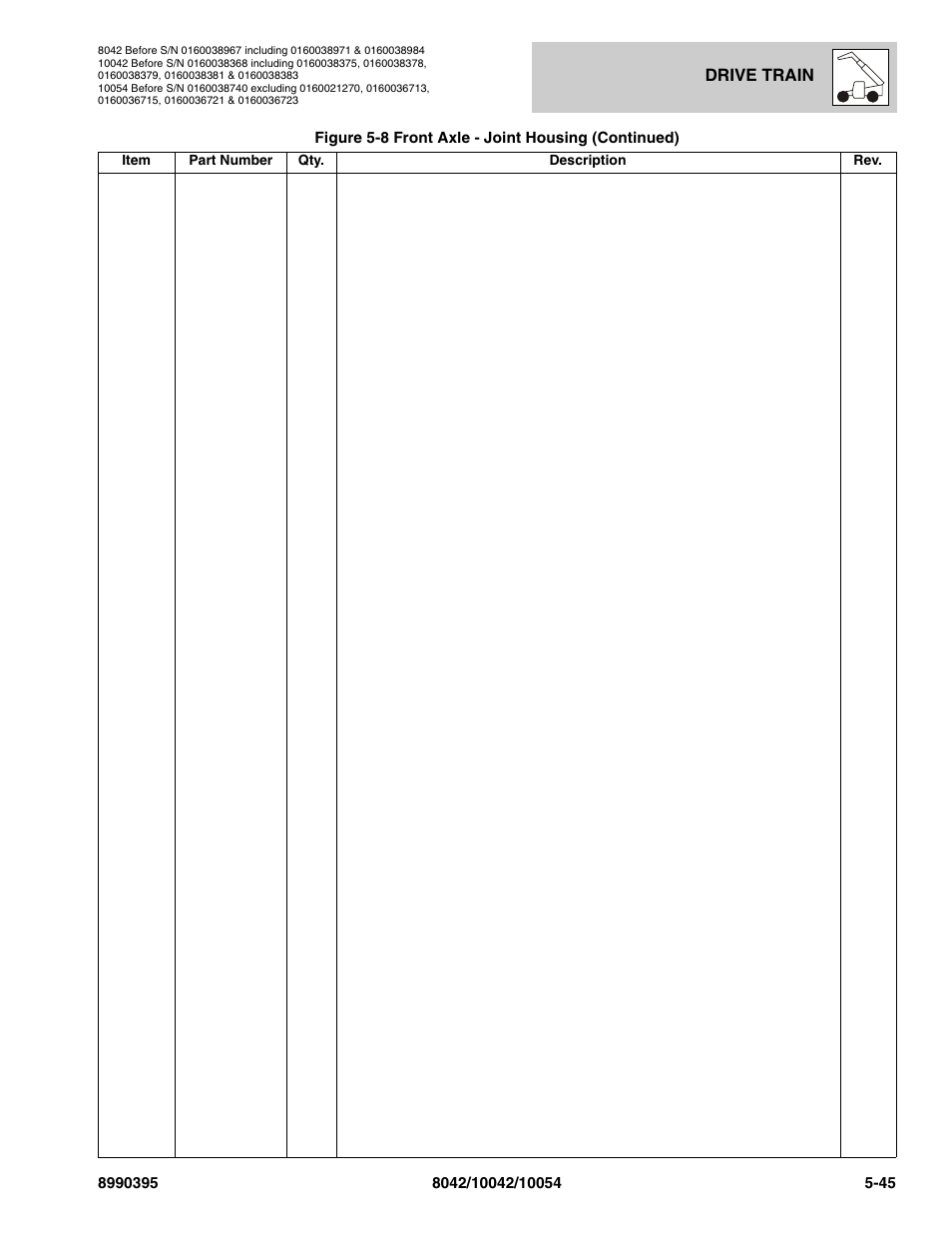 SkyTrak 10042 Parts Manual User Manual | Page 217 / 590